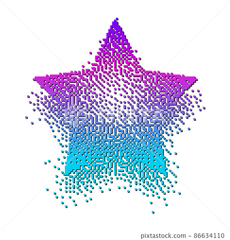 Star with bitmap effect Star with bitmap effect 86634110