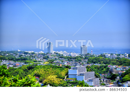 [Kanagawa] View from Kinugasa Park, Yokosuka 86634503
