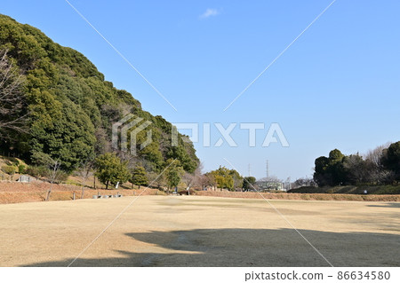 Ruins of Nobunaga Oda's residence in Komaki Castle Ruins of Nobunaga Oda's residence in Komaki Castle 86634580