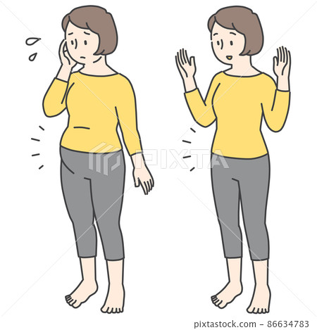 女性節食前後 女性節食前後 86634783