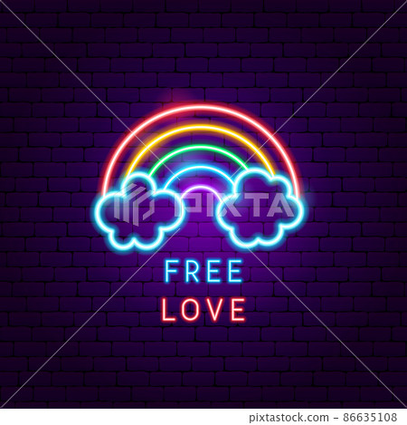 Free Love Neon Label 86635108