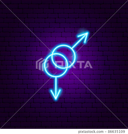 Gay Blue Neon Sign Gay Blue Neon Sign 86635109