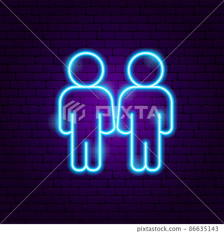 Gay Two Men Neon Sign 86635143