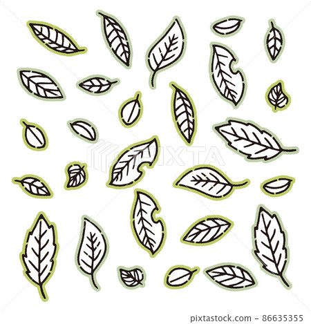 Leaf drawing Leaf drawing 86635355