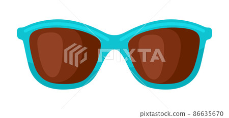 Illustration of sunglasses. Summer fashion accessory for holiday or vacation. Illustration of sunglasses. Summer fashion accessory for holiday or vacation. 86635670