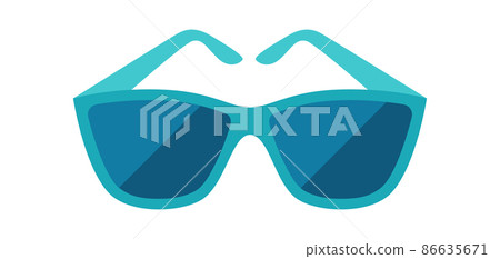 Illustration of sunglasses. Summer image for holiday or vacation. Illustration of sunglasses. Summer image for holiday or vacation. 86635671