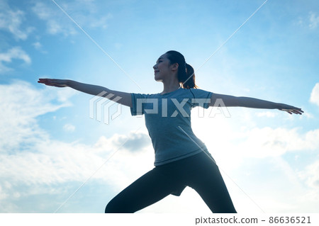 Women Yoga Stretch Fitness 86636521
