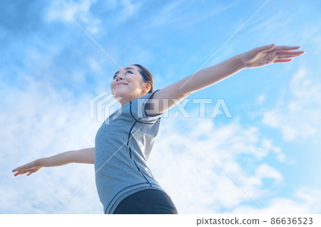 Women Yoga Stretch Fitness 86636523