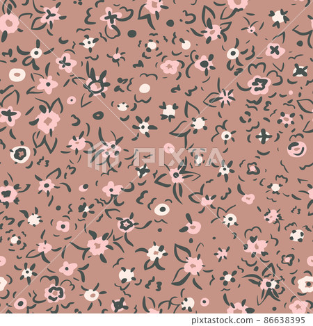 Small flowers seamless pattern. Simple floral texture. Daysy silhouettes and line drawing. Different meadow plants. Summer botanical background. For fabric and texture, Small flowers seamless pattern. Simple floral texture. Daysy silhouettes and line drawing. Different meadow plants. Summer botanical background. For fabric and texture, 86638395