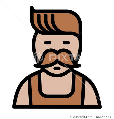 Barista icon outline vector. Cafe drink Barista icon outline vector. Cafe drink 86638644