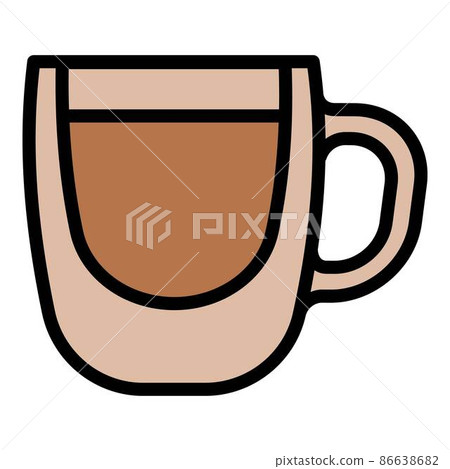 Coffee mug icon outline vector. Barista cafe Coffee mug icon outline vector. Barista cafe 86638682