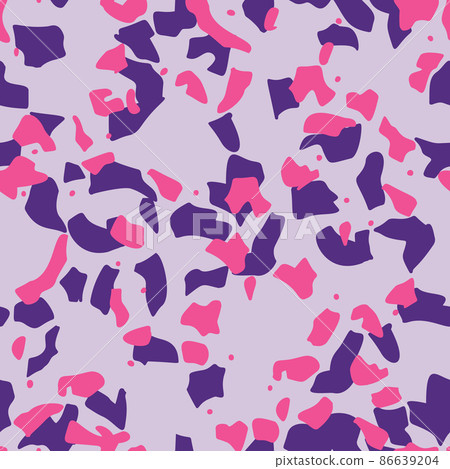 Geometric shapes with irregular borders. Abstract seamless pattern. Flat cut out paper style design. 86639204