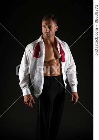 Groom fashion. Fashion look of sexy bachelor. Athletic Groom fashion. Fashion look of sexy bachelor. Athletic 86639272