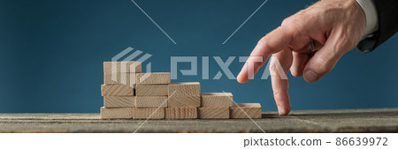 Conceptual image of business determination and ambition Conceptual image of business determination and ambition 86639972