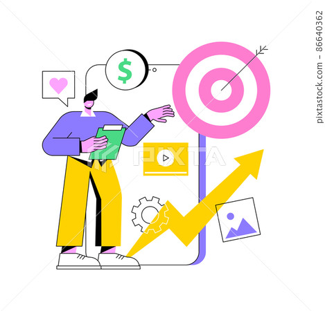 High ROI content abstract concept vector illustration. Social media marketing, online content production, high ROI publication, return on investment measuring, digital strategy abstract metaphor. High ROI content abstract concept vector illustration. Social media marketing, online content production, high ROI publication, return on investment measuring, digital strategy abstract metaphor. 86640362