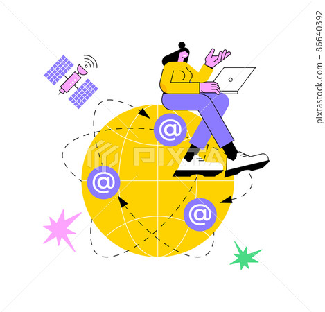 Global network connection abstract concept vector illustration. World device connection, global network, communication service, internet, connectivity software development abstract metaphor. Global network connection abstract concept vector illustration. World device connection, global network, communication service, internet, connectivity software development abstract metaphor. 86640392