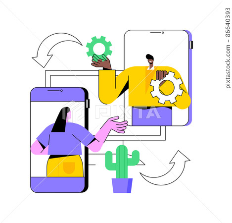 Cross-platform software abstract concept vector illustration. Multi-platform software, cross-platform program, platform-independent, application development, operating system abstract metaphor. Cross-platform software abstract concept vector illustration. Multi-platform software, cross-platform program, platform-independent, application development, operating system abstract metaphor. 86640393