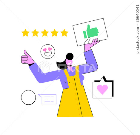 User feedback and website rating abstract concept vector illustration. Customer feedback, review website, non commercial product evaluation, rating service, sharing experience abstract metaphor. User feedback and website rating abstract concept vector illustration. Customer feedback, review website, non commercial product evaluation, rating service, sharing experience abstract metaphor. 86640541
