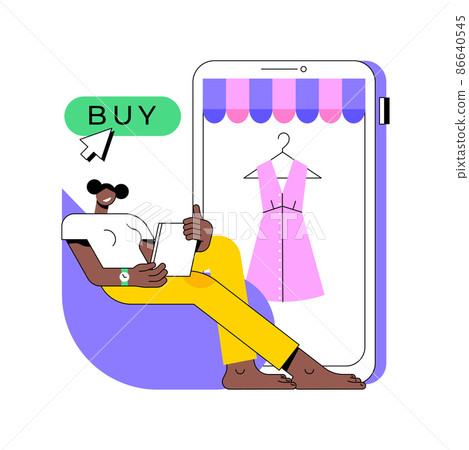 Online shopping abstract concept vector illustration. E-commerce platform, online shopping website, internet store, mobile application, digital product catalog, goods delivery abstract metaphor. Online shopping abstract concept vector illustration. E-commerce platform, online shopping website, internet store, mobile application, digital product catalog, goods delivery abstract metaphor. 86640545