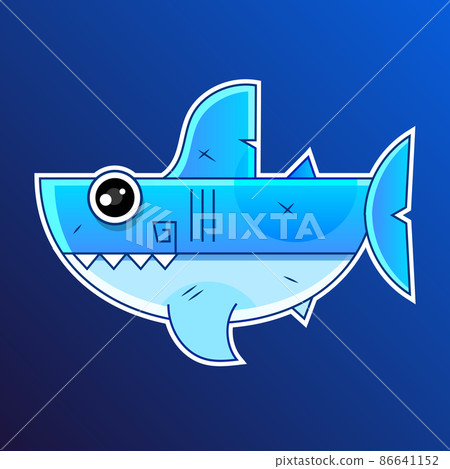 Shark illustration with slogans for t-shirt prints and other Shark illustration with slogans for t-shirt prints and other 86641152