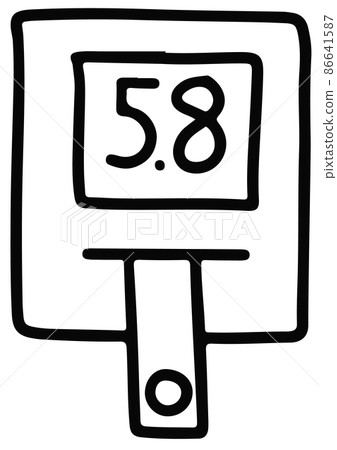 Glucometer doodle icon sketch Glucometer doodle icon sketch 86641587