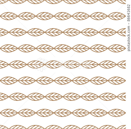 Seamless golden Greek leaves olive branch pattern design 86641682