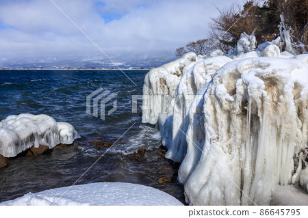 飛濺冰的豬苗代湖 86645795