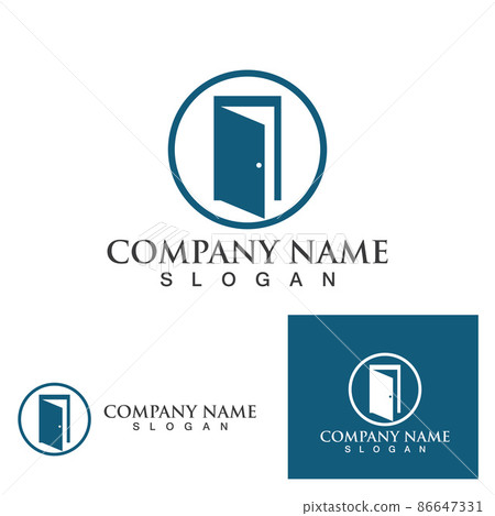 Door logo and symbol vector image Door logo and symbol vector image 86647331