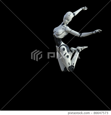 AI robot female android android perming3DCG illustration material AI robot female android android perming3DCG illustration material 86647573