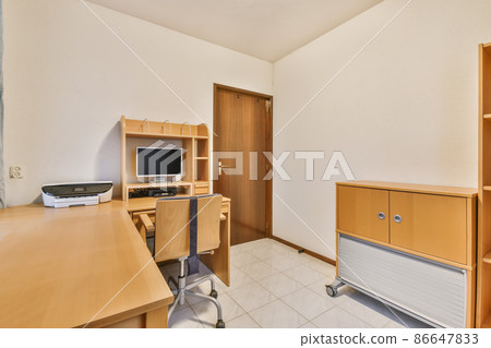 Cozy home office room in a luxury design 86647833