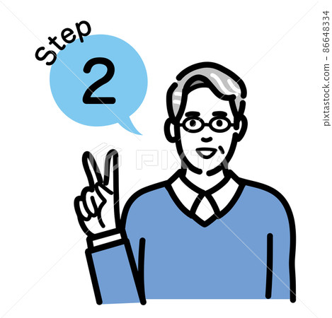 Step 2 戴眼鏡的中年男子講解流程 86648334