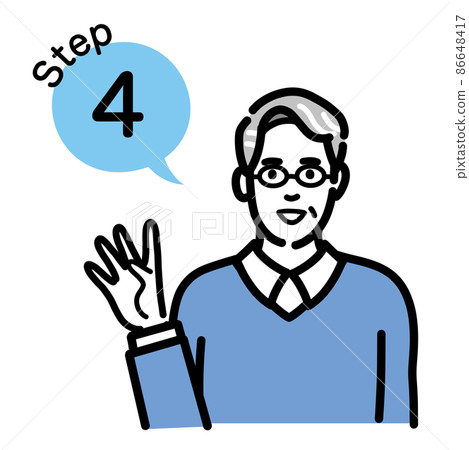 Step 4 戴眼鏡的中年男子講解流程 86648417