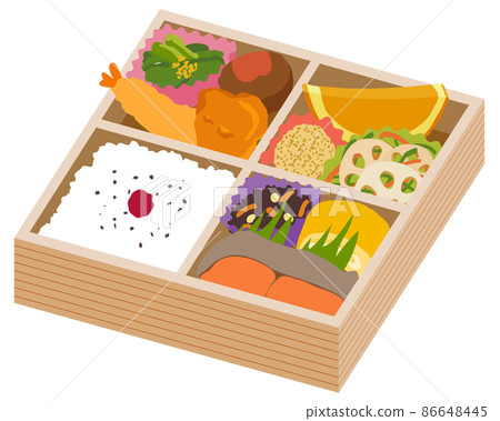 Holiday lunch box illustration 86648445