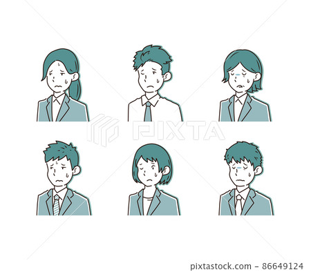 男性和女性商人圖標設置錯誤失敗 男性和女性商人圖標設置錯誤失敗 86649124