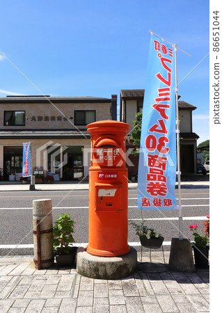 Fukushima Miharu Scenery with a round post (near Omachi) Fukushima Miharu Scenery with a round post (near Omachi) 86651044