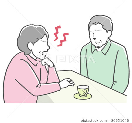 Mature couple, high-pressure wife 86651046