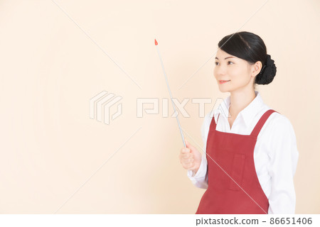 圍裙的女性用指針 圍裙的女性用指針 86651406