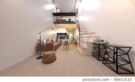 One room with loft 86651610