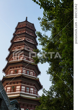Rokuen Flower Tower at Rokuenji Temple in Guangzhou, China Rokuen Flower Tower at Rokuenji Temple in Guangzhou, China 86651642