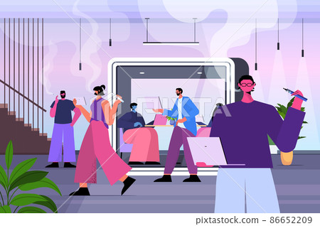 businesspeople smoking e-cigarettes bad habits unhealthy lifestyle nicotine addiction concept office interior businesspeople smoking e-cigarettes bad habits unhealthy lifestyle nicotine addiction concept office interior 86652209
