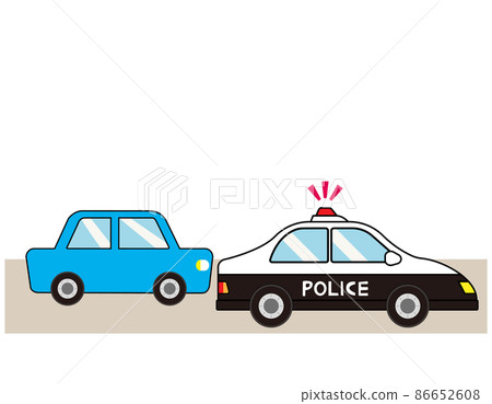 警車警察矢量圖 86652608
