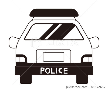 警車警察矢量圖 86652637