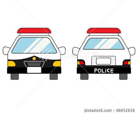 警車警察矢量圖 警車警察矢量圖 86652638