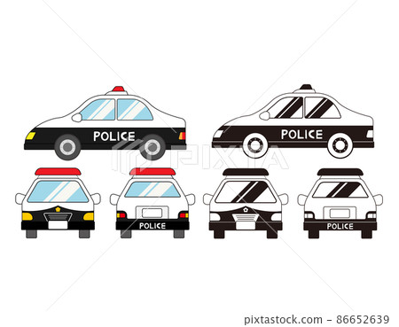 警車警察矢量圖 86652639