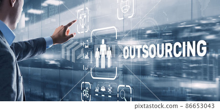 Outsourcing Business Human Resources Internet Finance Technology Concept Outsourcing Business Human Resources Internet Finance Technology Concept 86653043