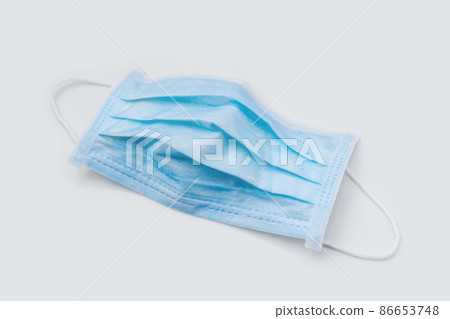mask and corona virus protection isolated on white background with clipping path 86653748