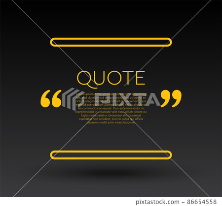 Quote speech bubble, text in brackets, frame Quote speech bubble, text in brackets, frame 86654558