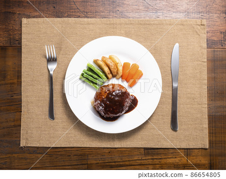 Hamburger steak 86654805