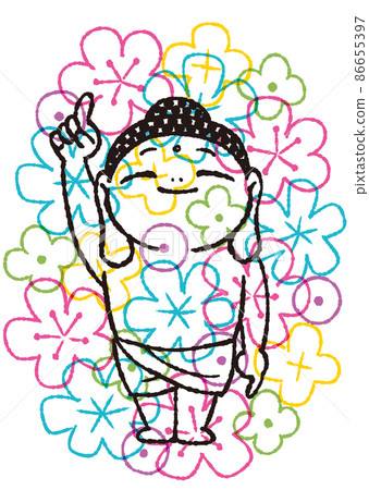 花節:七彩鮮花佛誕(黑線) 花節:七彩鮮花佛誕(黑線) 86655397