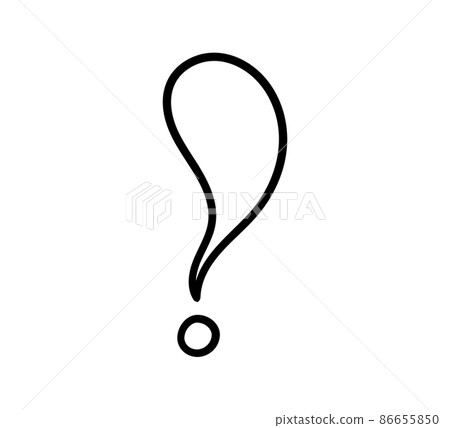 Hand drawn exclamation mark. Hazard warning hand draw symbol. Attention doodle icon. Exclamation mark icon. Vector illustration isolated in doodle style on white background 86655850